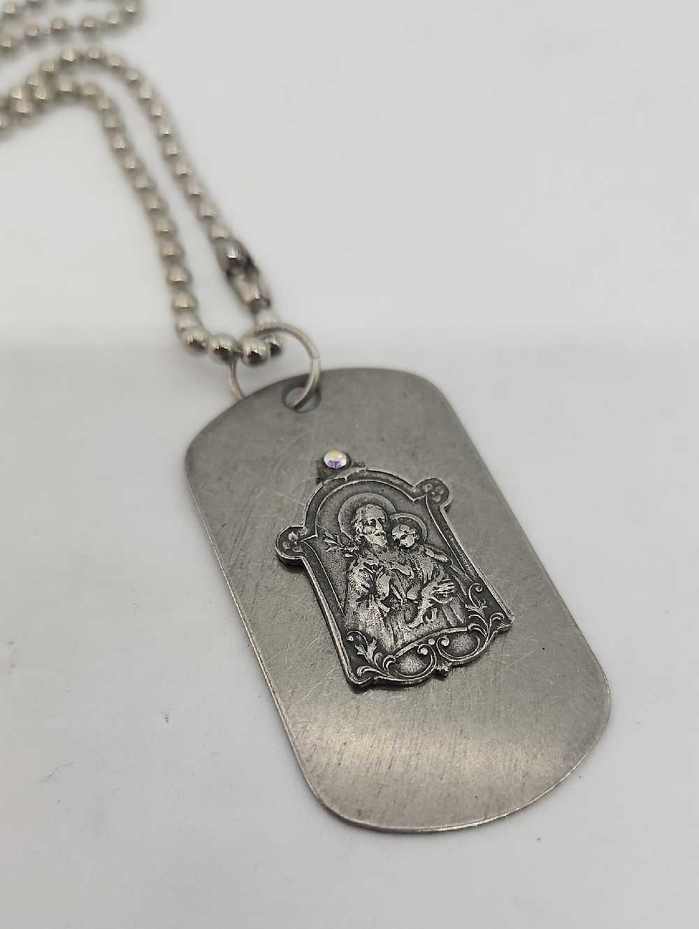 Silver ST. Jospeh DOG TAG